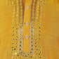 Bluesaanchi Men's Mirror Magic Yellow Kurta Set | Swadesiicart