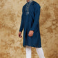 Bluesaanchi Men's Mirror Magic Berkeley Blue Kurta Set | Swadesiicart