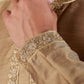 Bluesaanchi Men's Sunshine Handwoven Embroidered Raw UmberKurta Set | Swadesiicart