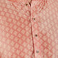 Bluesaanchi Men's Salmon Banarasi Silk Kurta Set | Swadesiicart