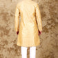 Bluesaanchi Men's Cream Banarasi Silk Kurta Set | Swadesiicart