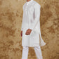 Bluesaanchi Men's White Banarasi Silk Kurta Set | Swadesiicart