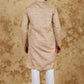 Bluesaanchi Men's Khaki Textured Kurta Set | Swadesiicart
