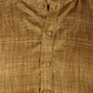 Bluesaanchi Men's Mustard Textured Kurta Set | Swadesiicart
