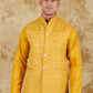 Bluesaanchi Men's Yellow Waistcoat | Swadesiicart