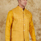 Bluesaanchi Men's Yellow Waistcoat | Swadesiicart