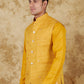 Bluesaanchi Men's Yellow Waistcoat | Swadesiicart
