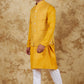 Bluesaanchi Men's Yellow Waistcoat Kurta Pajama Set | Swadesiicart