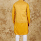 Bluesaanchi Men's Yellow Waistcoat Kurta Pajama Set | Swadesiicart