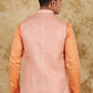 Bluesaanchi Men's Atomic Tangerine Waistcoat | Swadesiicart