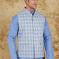 Bluesaanchi Men's Uranianblue Waistcoat | Swadesiicart