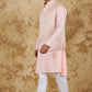 Bluesaanchi Men's Jacquard Rosy Waistcoat Kurta Pajama Set | Swadesiicart