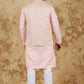 Bluesaanchi Men's Jacquard Rosy Waistcoat Kurta Pajama Set | Swadesiicart