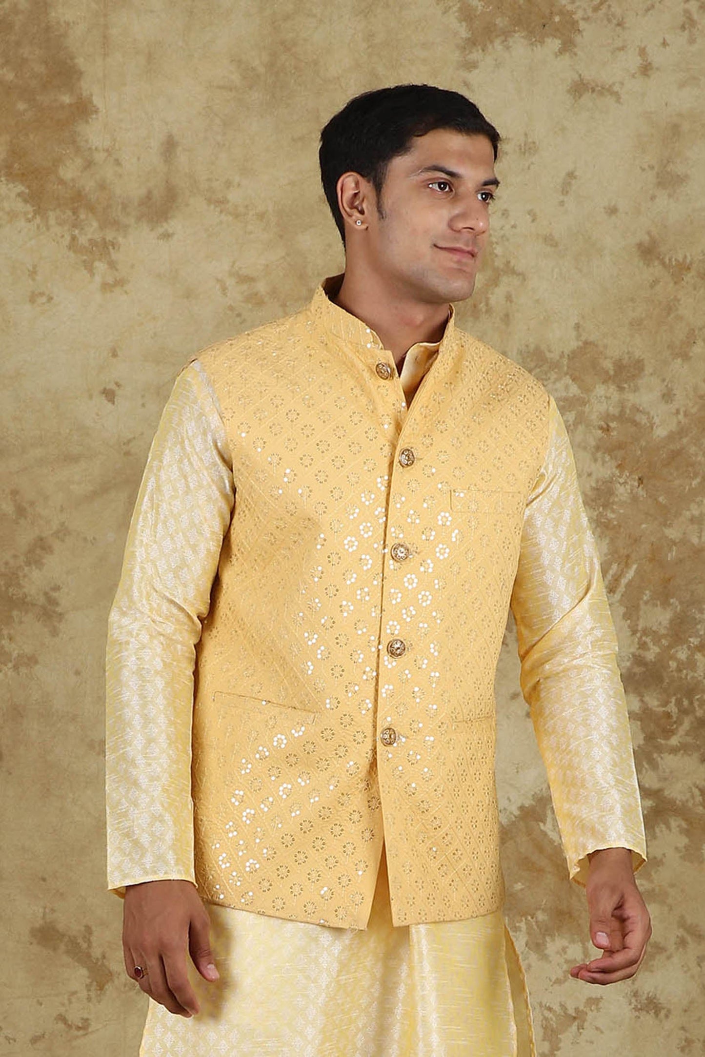 Bluesaanchi Men's Mango Waistcoat | Swadesiicart