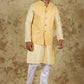 Bluesaanchi Men's Mango Waistcoat Kurta Pajama Set | Swadesiicart