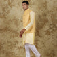 Bluesaanchi Men's Mango Waistcoat Kurta Pajama Set | Swadesiicart
