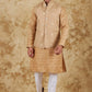 Bluesaanchi Men's Khaki Waistcoat Kurta Pajama Set | Swadesiicart