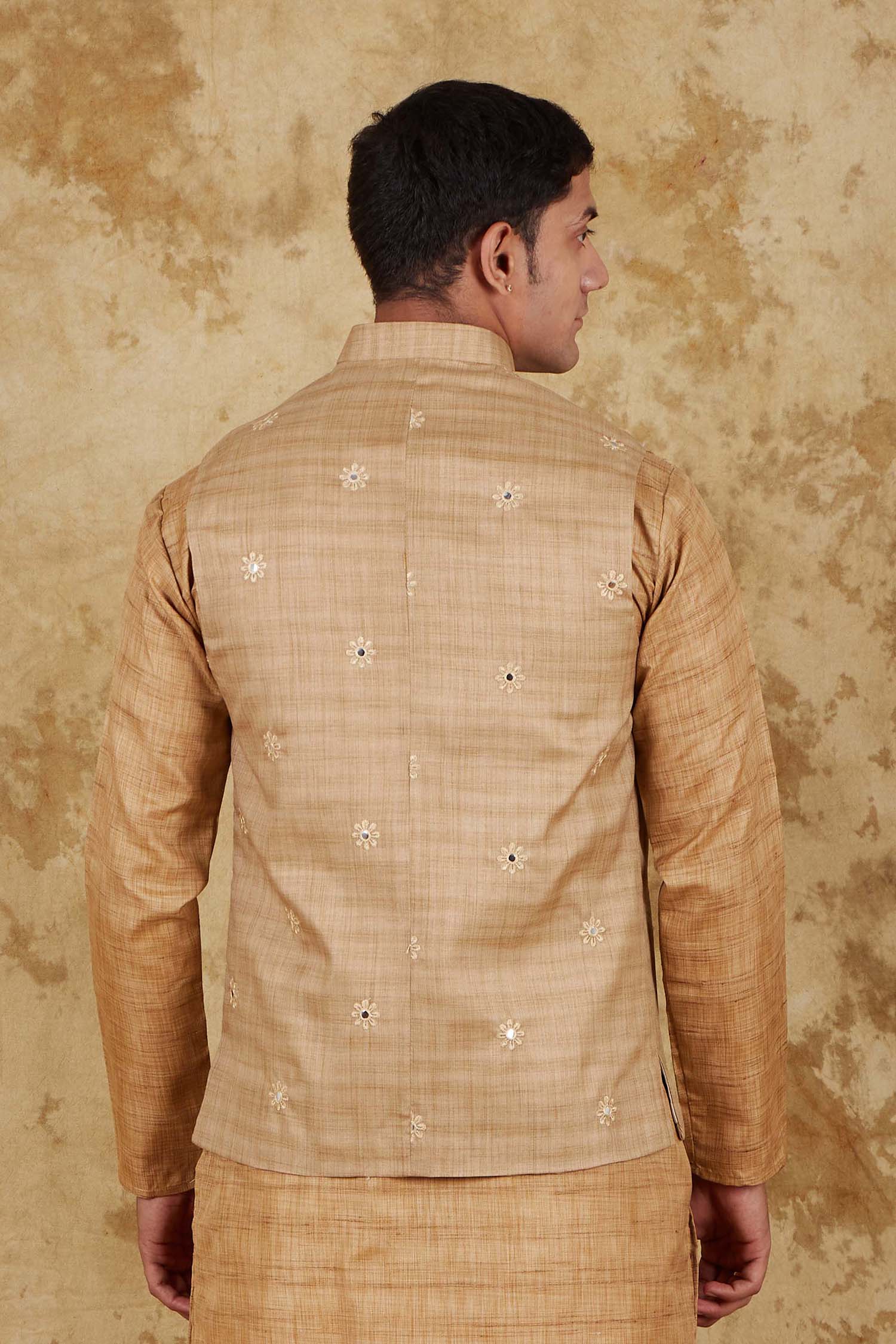 Bluesaanchi Men's Khaki Waistcoat | Swadesiicart