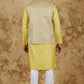 Bluesaanchi Men's Jacquard Citron Waistcoat Kurta Pajama Set | Swadesiicart