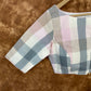 Neck Check Multi Color Coloured Cotton Ready to Wear Blouse - kapda Tailor | Swadesiicart