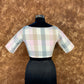 Neck Check Multi Color Coloured Cotton Ready to Wear Blouse - kapda Tailor | Swadesiicart