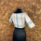 Neck Check Multi Color Coloured Cotton Ready to Wear Blouse - kapda Tailor | Swadesiicart