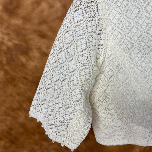 Radiant Glow Cream Coloured Cotton Less Ready to Wear Blouse - kapda Tailor | Swadesiicart