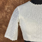 Radiant Glow Cream Coloured Cotton Less Ready to Wear Blouse - kapda Tailor | Swadesiicart