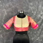 Icy Cool Pink Coloured Broket Silk Ready to Wear Blouse - kapda Tailor | Swadesiicart