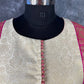 Icy Cool Pink Coloured Broket Silk Ready to Wear Blouse - kapda Tailor | Swadesiicart