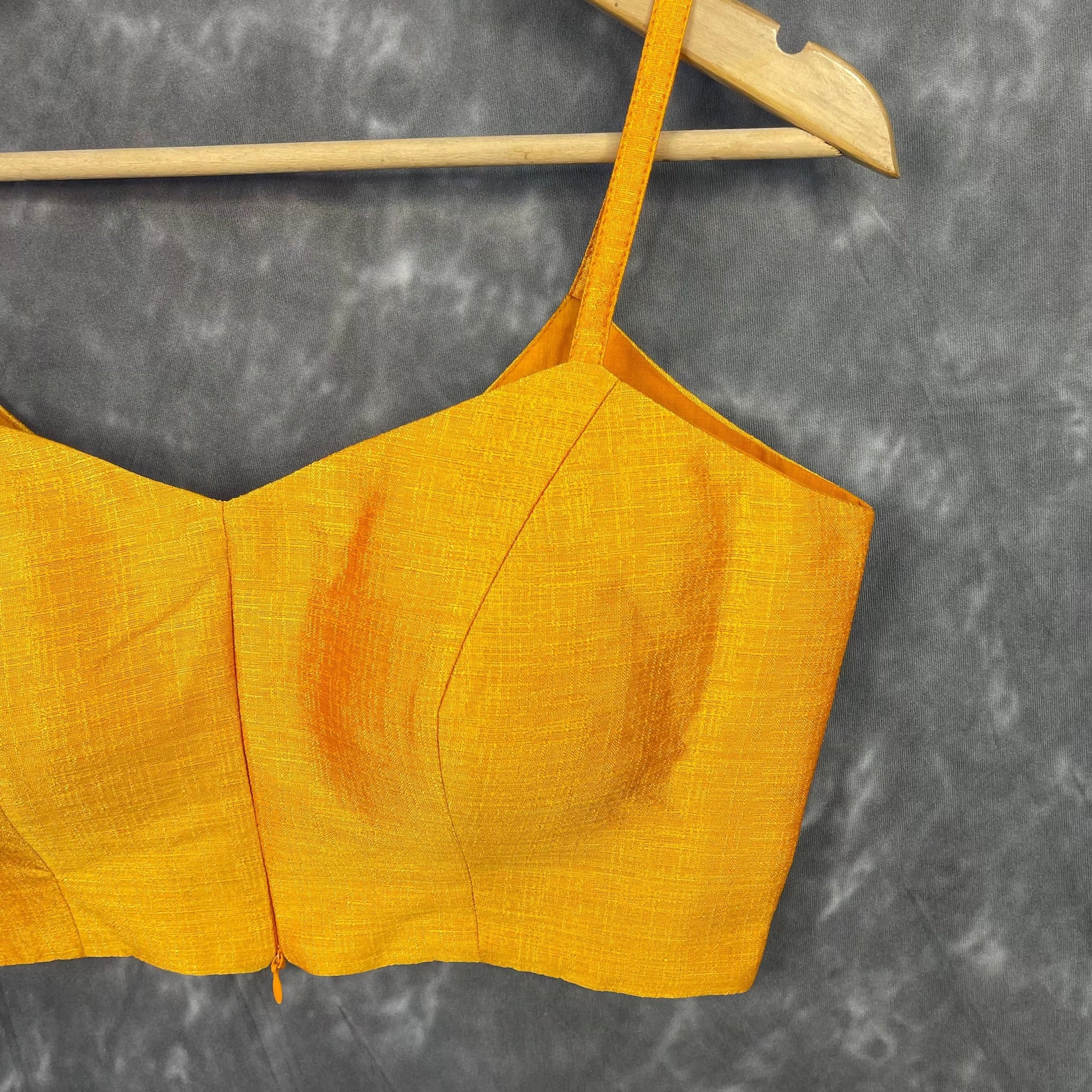 Majestic Yellow Yellow Coloured Silk Ready to Wear Blouse - kapda Tailor | Swadesiicart