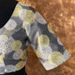 Multi Print Facade Ash Grey Coloured Silk Ready to Wear Blouse - kapda Tailor | Swadesiicart