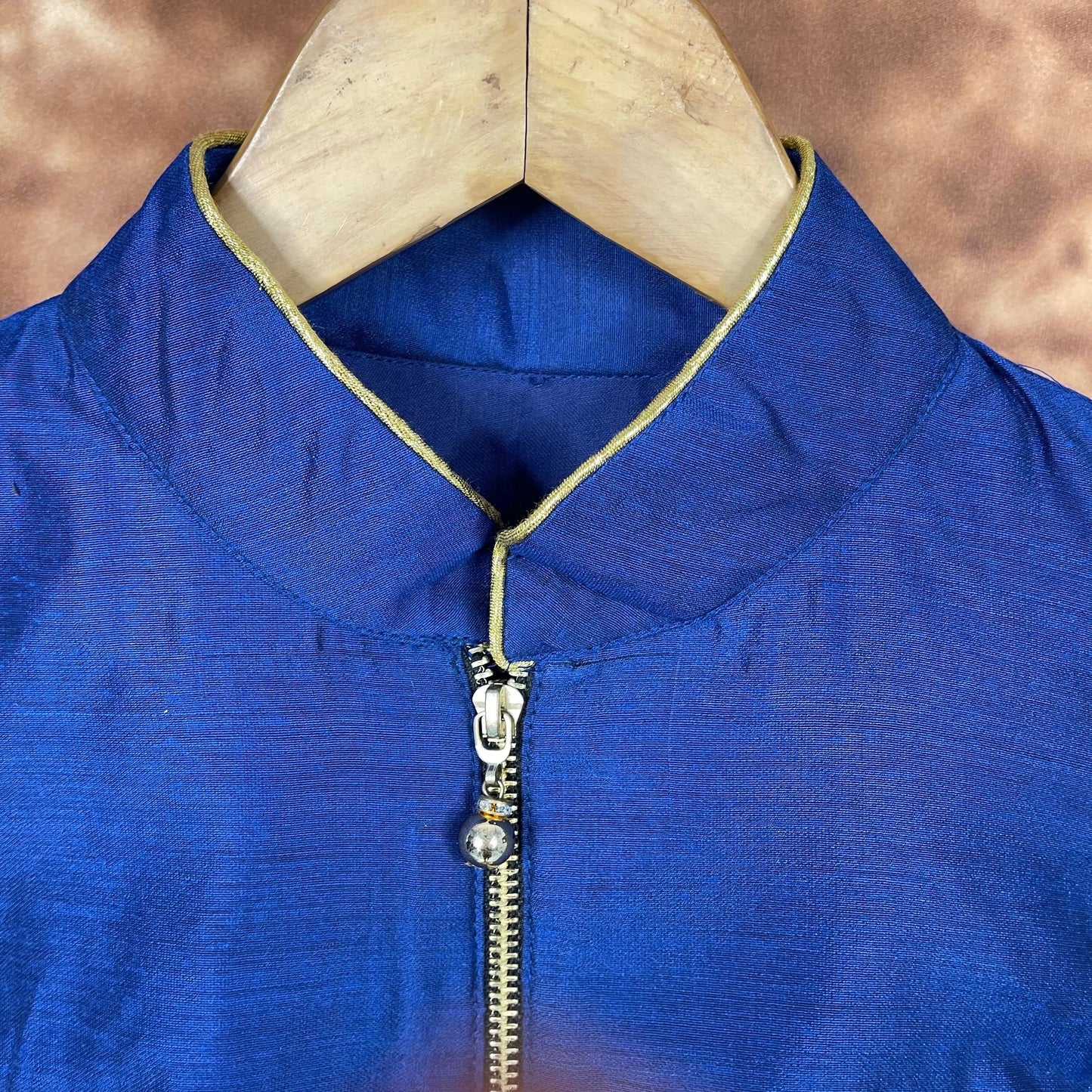 Cut Piece Fashion Royal Blue Coloured Silk Ready to Wear Blouse - kapda Tailor | Swadesiicart