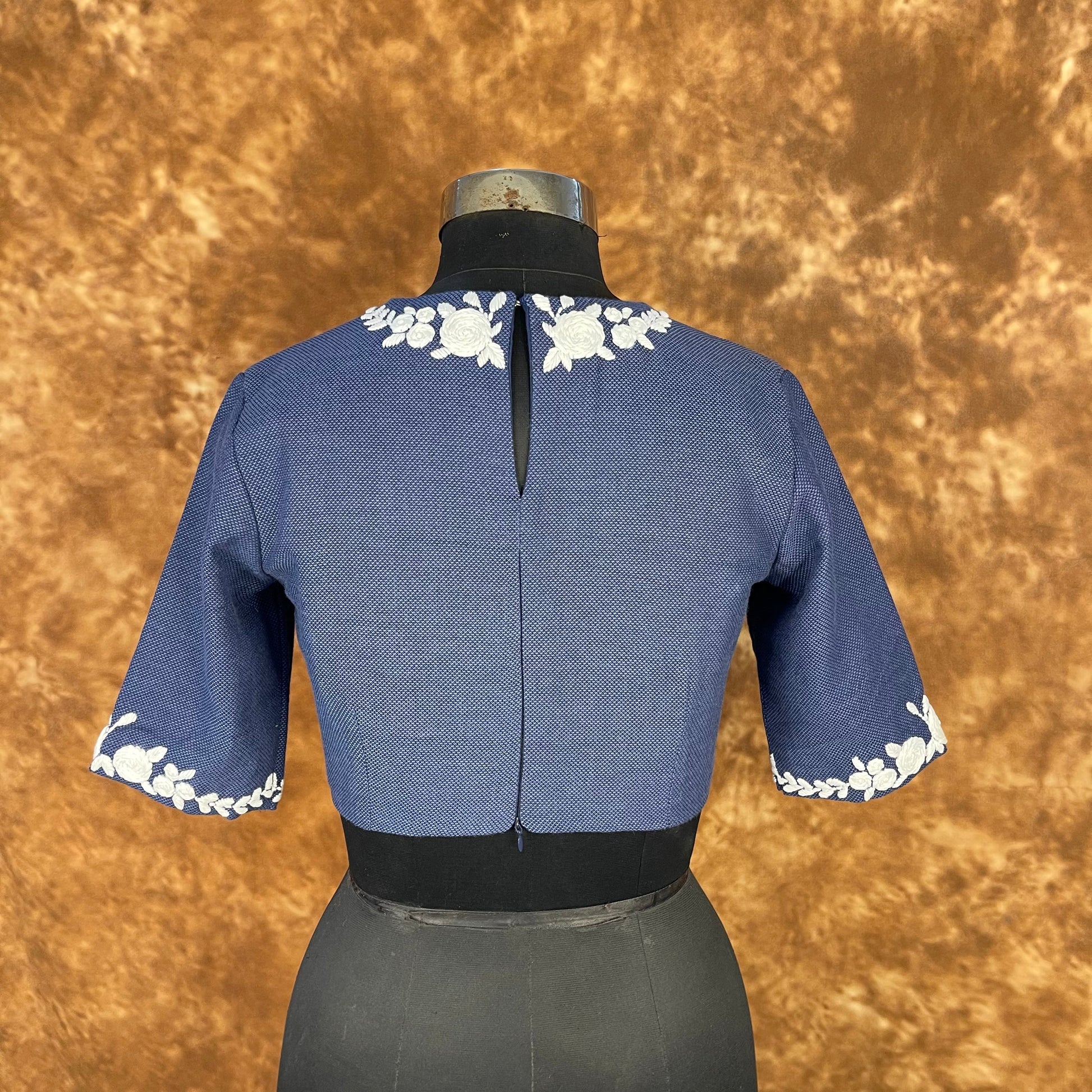 Jardosi Justajoo Blue Coloured Cotton Ready to Wear Blouse - kapda Tailor | Swadesiicart