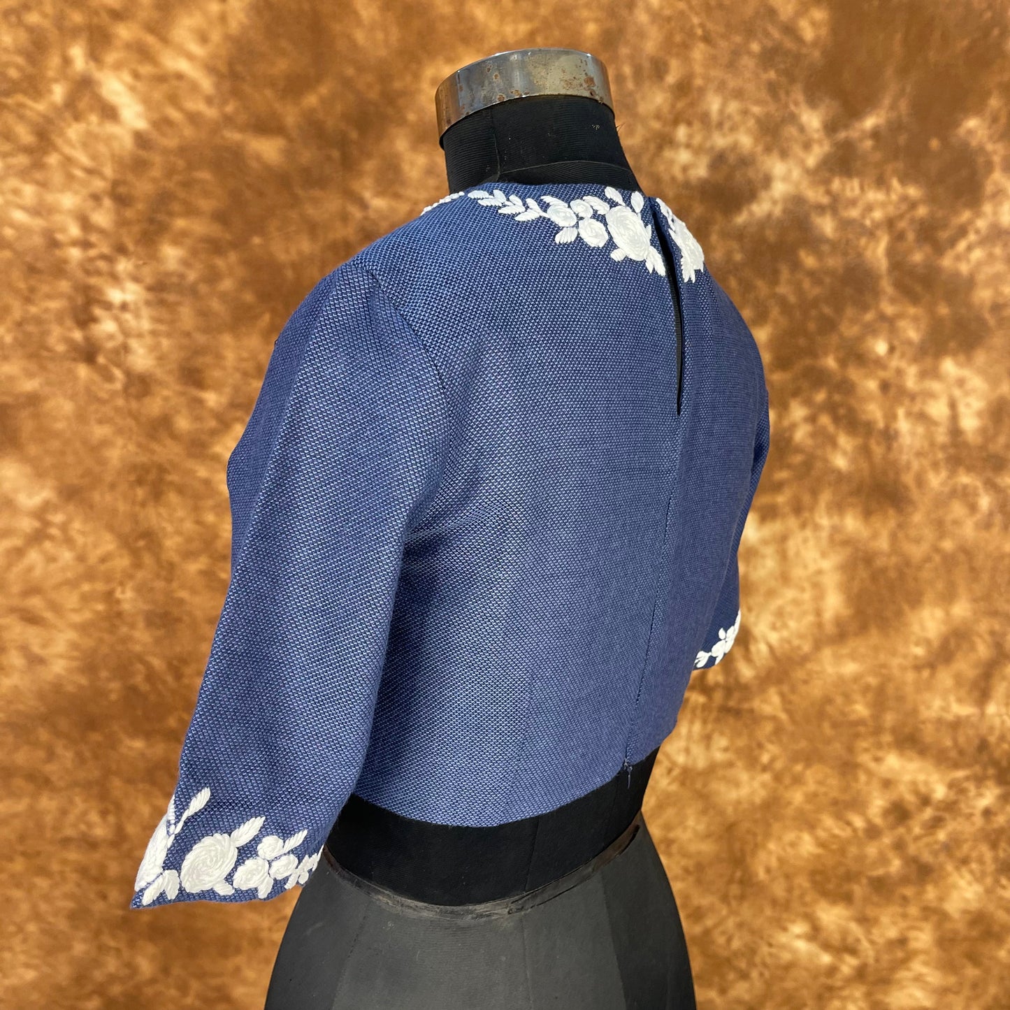 Jardosi Justajoo Blue Coloured Cotton Ready to Wear Blouse - kapda Tailor | Swadesiicart