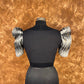 Aurora Black Black Coloured Cotton / Chanderi Ready to Wear Blouse - kapda Tailor | Swadesiicart