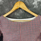 Asymmetric Symmetry Multi Color Coloured Cotton Ready to Wear Blouse - kapda Tailor | Swadesiicart