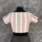 Funky Fusion Multis Strip Color Coloured Chanderi Cotton Ready to Wear Blouse - kapda Tailor | Swadesiicart