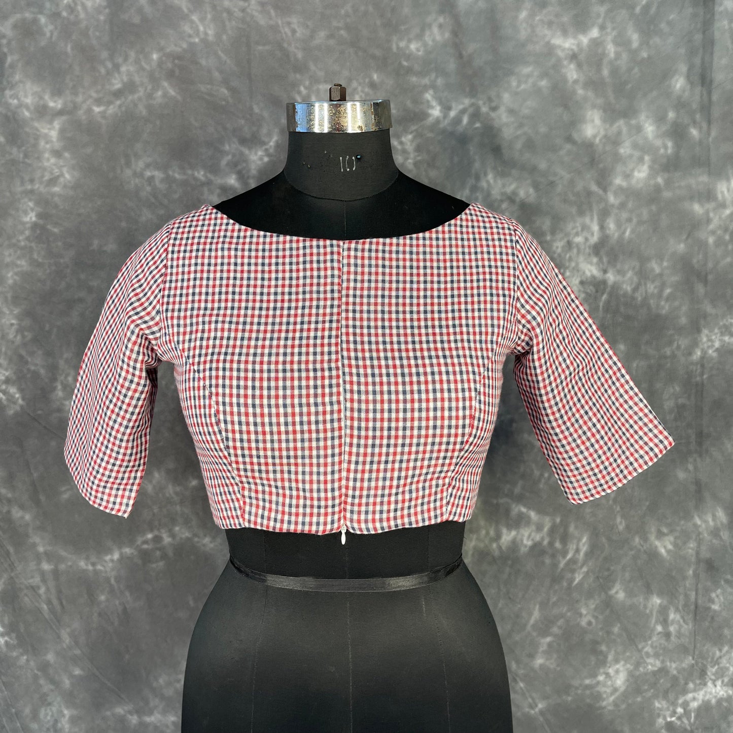 Asymmetric Symmetry Multi Color Coloured Cotton Ready to Wear Blouse - kapda Tailor | Swadesiicart