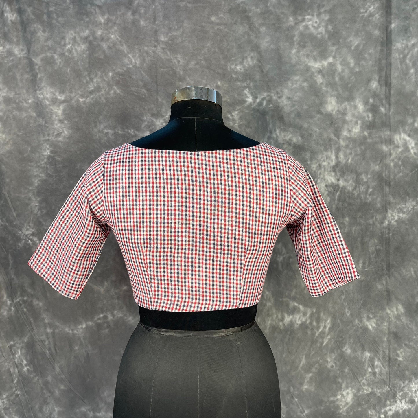 Asymmetric Symmetry Multi Color Coloured Cotton Ready to Wear Blouse - kapda Tailor | Swadesiicart