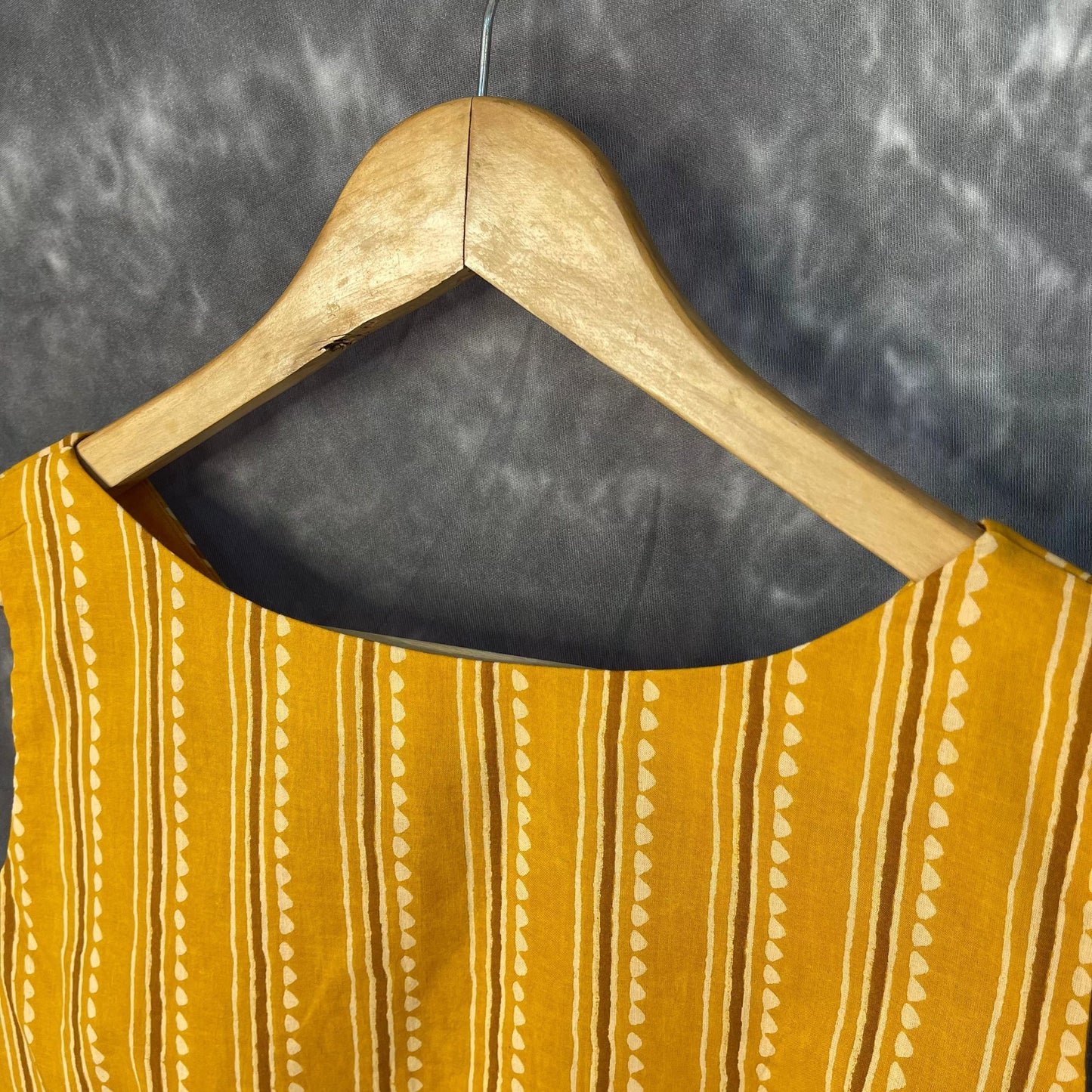 Ujla Savera Orange Coloured Cotton Printed Ready to Wear Blouse - kapda Tailor | Swadesiicart