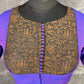 Greeky Blush Purple / Brown Coloured Cotto Silk/Cotton Silk Printed Ready to Wear Blouse - kapda Tailor | Swadesiicart