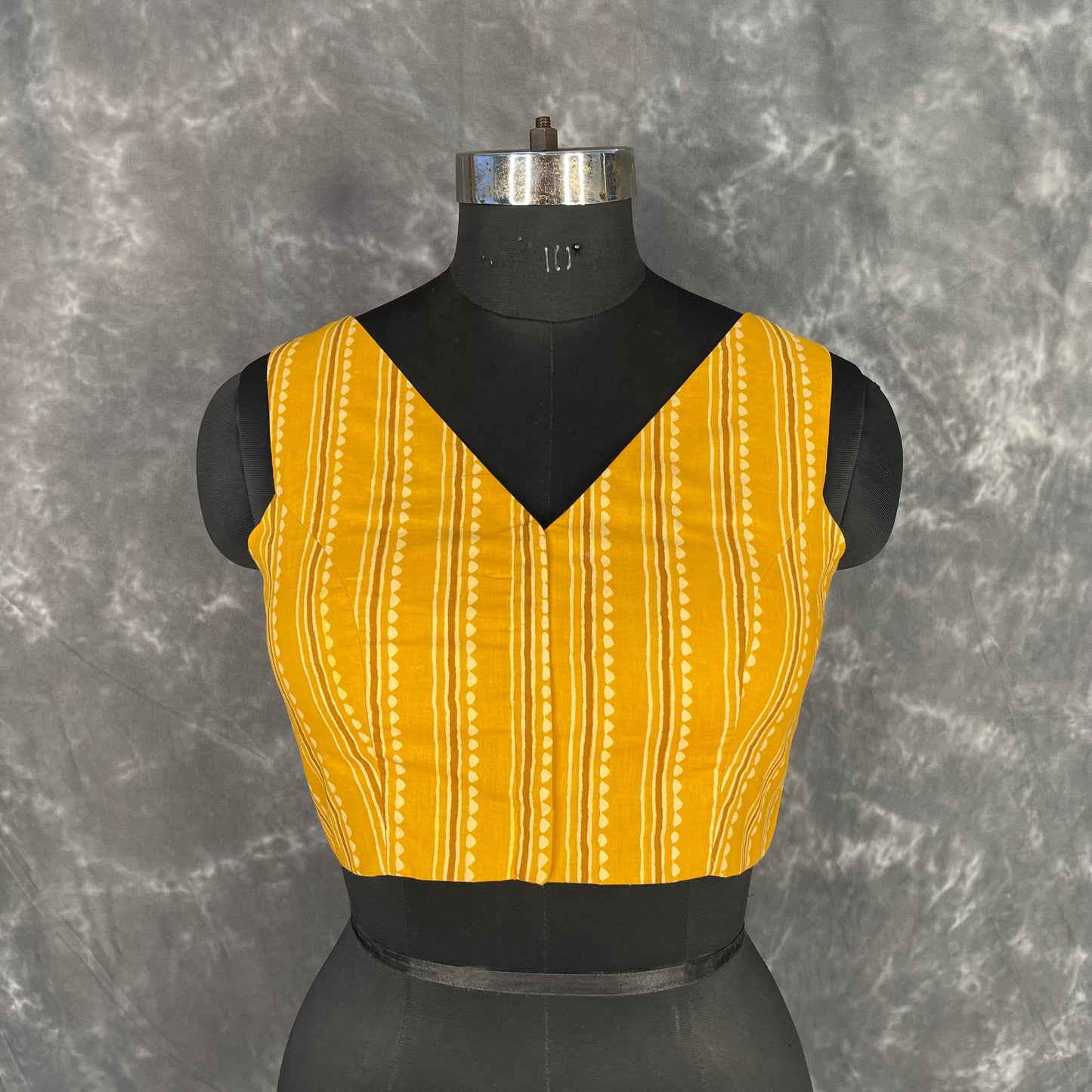 Ujla Savera Orange Coloured Cotton Printed Ready to Wear Blouse - kapda Tailor | Swadesiicart