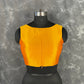 Mangalore Madness Orange Coloured Mangalore Isik/Khan Border Ready to Wear Blouse - kapda Tailor | Swadesiicart