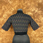 Ikat Riwayaat Black Coloured Ikat Cotton Ready to Wear Blouse - kapda Tailor | Swadesiicart