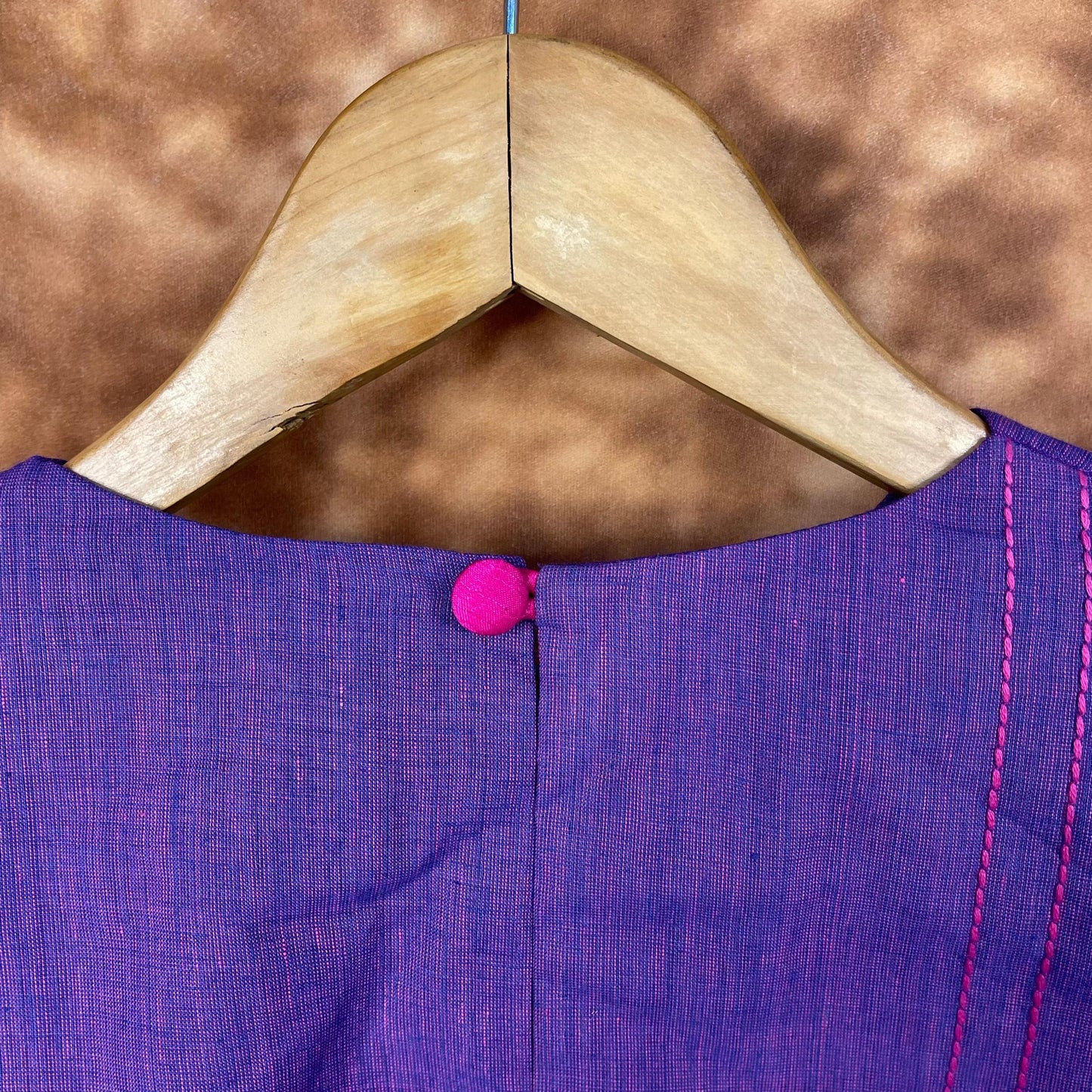 Nebula Fade Purple Coloured Handloom Cotton Ready to Wear Blouse - kapda Tailor | Swadesiicart