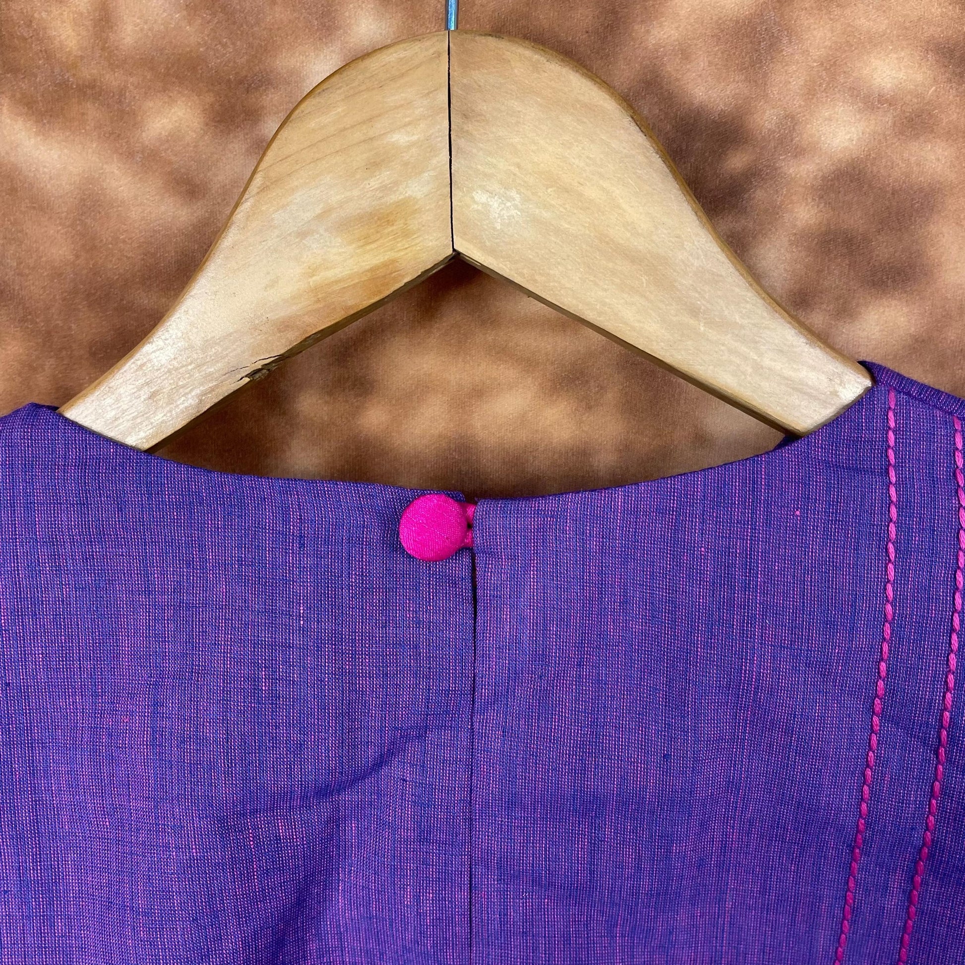 Nebula Fade Purple Coloured Handloom Cotton Ready to Wear Blouse - kapda Tailor | Swadesiicart