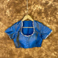 Aurelia Blue Blue Coloured Silk Ready to Wear Blouse - kapda Tailor | Swadesiicart