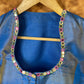 Aurelia Blue Blue Coloured Silk Ready to Wear Blouse - kapda Tailor | Swadesiicart