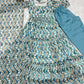 Lorenvalley Fashion Skyblue Pure Faux Georgette Zigzag Print Fully Flair Anarkali Pant With Dupatta - Skyblue | Swadesiicart
